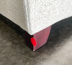 Open Box: Carlisle Grand Bench Sofa without Nailheads (90"), Poly Fill - Performance Boucle Oatmeal