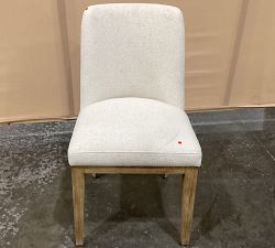 Open Box: Layton Upholstered Dining Chair - Performance Boucle Oatmeal, Seadrift