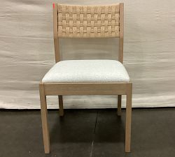 Open Box: Newport Woven Dining Chair - Boucle Oatmeal, Seadrift
