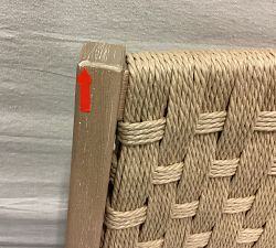 Open Box: Newport Woven Dining Chair - Boucle Oatmeal, Seadrift