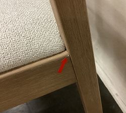 Open Box: Newport Woven Dining Chair - Boucle Oatmeal, Seadrift
