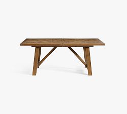 Open Box: Reclaimed Parquet Extendable Dining Table (78"-96") - Nantucket Brown
