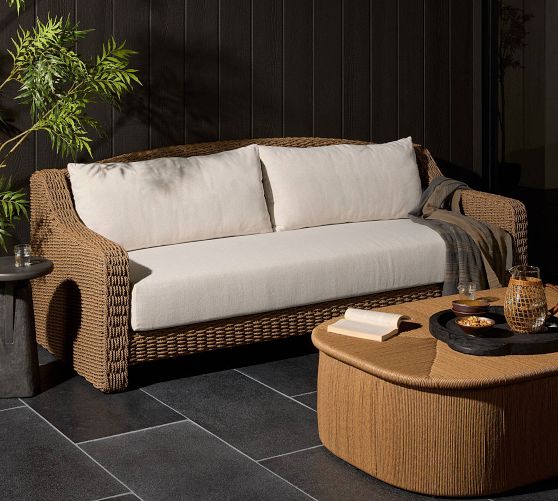 Torenne Aluminum Outdoor Sofa (93") by Pottery Barn
