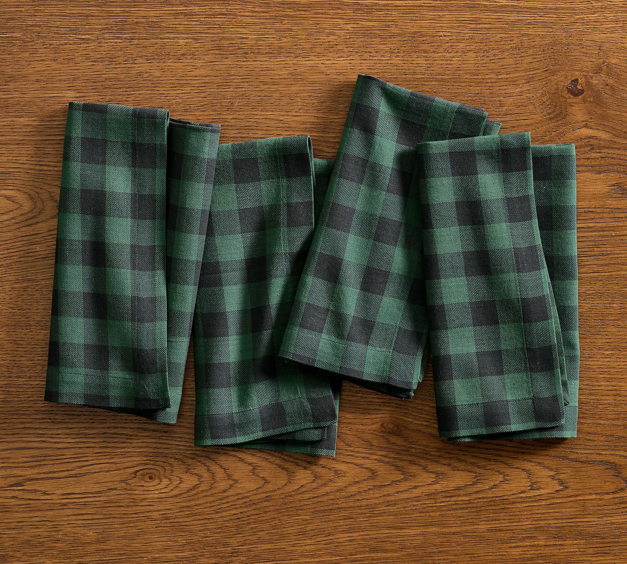 Lander Plaid Cotton Napkins - Set of 4