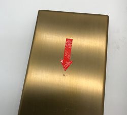 Open Box: Amalia Alabaster Fluted Sconce (15") - Tumbled Brass