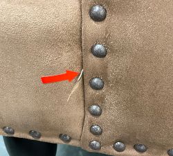 Open Box: Delancey Chair - Performance Suede Mocha