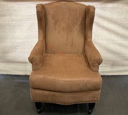 Open Box: Delancey Chair - Performance Suede Mocha