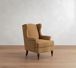 Open Box: Delancey Chair - Performance Suede Mocha