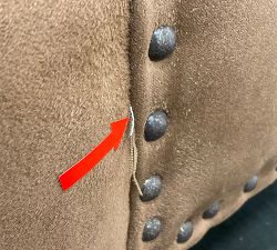 Open Box: Delancey Chair - Performance Suede Mocha