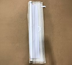 Open Box: Emery Linen Cordless Light Filtering Roman Shade (48"W x 64"L) - Oatmeal