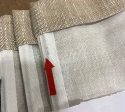 Open Box: Emery Linen Cordless Light Filtering Roman Shade (48"W x 64"L) - Oatmeal