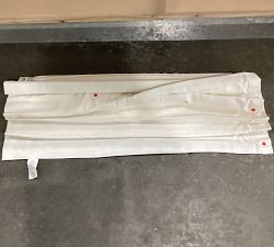 Open Box: Emery Linen Cordless Light Filtering Roman Shade (34"W x 64"L) - White