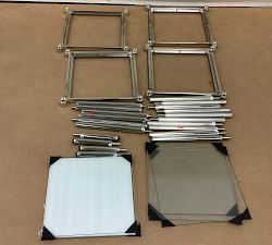 Open Box: Everson Tall Metal Storage Shelf - Polished Nickel