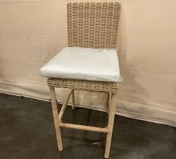 Open Box: Huntington Wicker Outdoor Bar Stool (29") - Natural