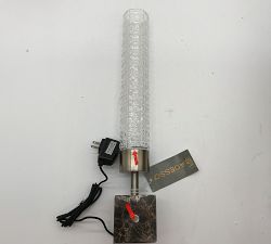 Open Box: Tuberose Hand Blown LED Table Lamp (19") - Brown Marble, Brass