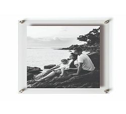 Open Box: Acrylic Floating Double Panel Wall Frame (11" x 14") - Silver