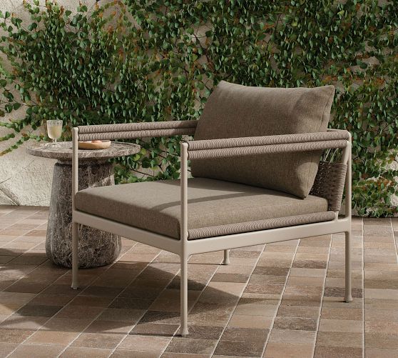 Evandry Aluminum Outdoor Lounge Chair by Pottery Barn