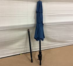 Open Box: 6' Round Outdoor Patio Umbrella with Aluminum Tilt Frame - Sunbrella Sapphire, Black
