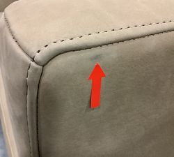 Open Box: Ayden Barrel Arm Swivel Armchair (32") - Nubuck Wheat