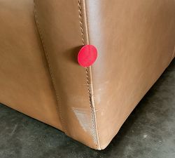 Open Box: Ayden Barrel Arm Swivel Armchair - Vintage Caramel