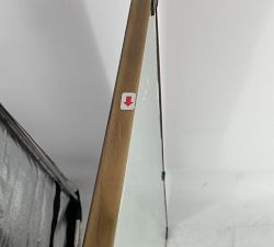 Open Box: Blake Rectangular Pivot Mirror (25" x 37") - Tumbled Brass