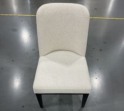 Open Box: Layton Grand Dining Chair - Performance Boucle Oatmeal, Blackened Oak