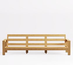 Open Box: Malibu FSC® Teak Grand Outdoor Sofa Frame (97") - Natural