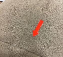 Open Box: Pieced Suede Pouf (18" x 18" x 14"H) - Camel