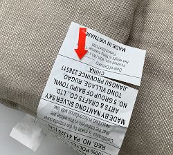 Open Box: Quilted Sofa Topper, Medium (24"W x 80"L) - Linen Oatmeal