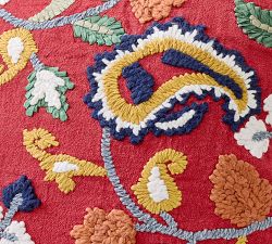 Camellia Embroidered Pillow Cover