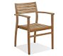 Monza Teak Stackable Outdoor Dining Chair - Set of 2