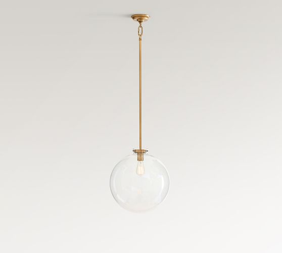Anderson Clear Glass Globe Pendant (12"-15") by Pottery Barn