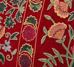 Arabella Embroidered Lumbar Pillow Cover