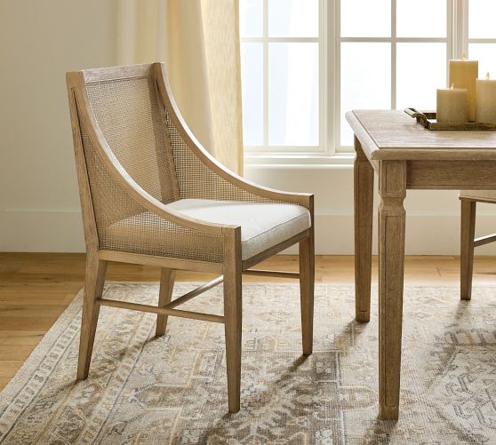 Atwood Cane Dining Armchair by Pottery Barn