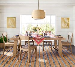 Denim Striped Handwoven Jute Rug