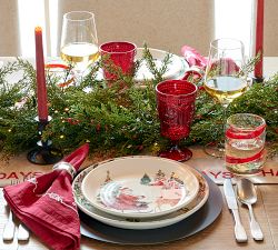 Santa Embossed Goblets