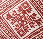 Fair Isle Embroidered Pillow Cover