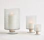Marin Etched Glass Hurricane Candle Holder