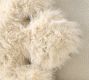 Sparkle Faux Fur Snowflake Shaped Pillow