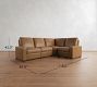 Turner Square Arm Leather Reversible Power Reclining Sectional (117")