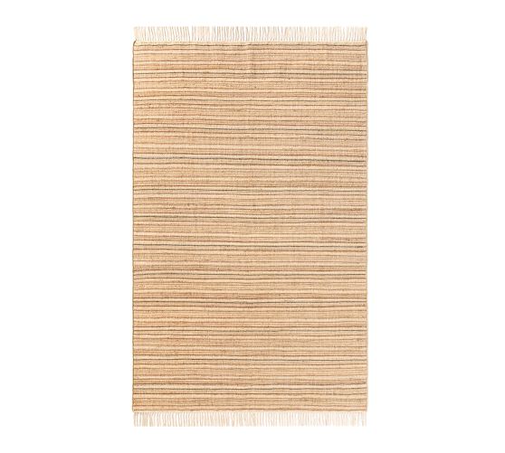 Cole Handwoven Wool Jute Striped Rug by Pottery Barn