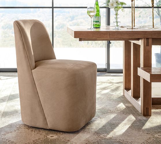 Layton Leather Dining Chair by Pottery Barn