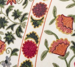 Arabella Embroidered Lumbar Pillow Cover