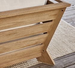 Modern Farmhouse 2-Piece Loveseat Outdoor Sectional Set (100")