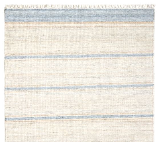 Seaside Striped Outdoor Performance Rug Swatch - Free Returns Within 30 Days