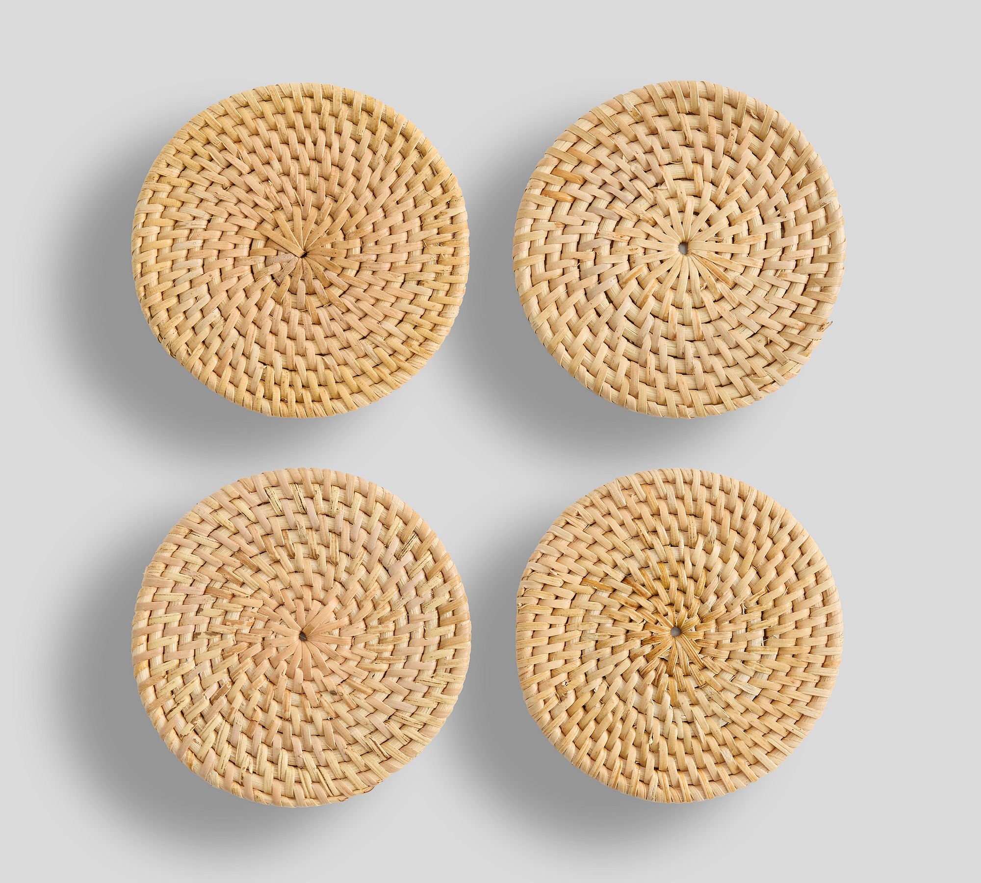 Tava Shell Handwoven Coasters - Set of 4
