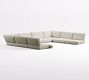 Cushion Cover Only: Huntington Slope-Arm Sectional 8pc(2 Crn/1 RA/1 LA/4 Armless); High Performance Textured Slub, White