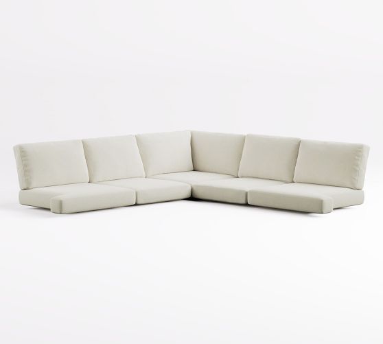 Huntington Slope Arm 5pc Sectional Cushion Slipcover Set