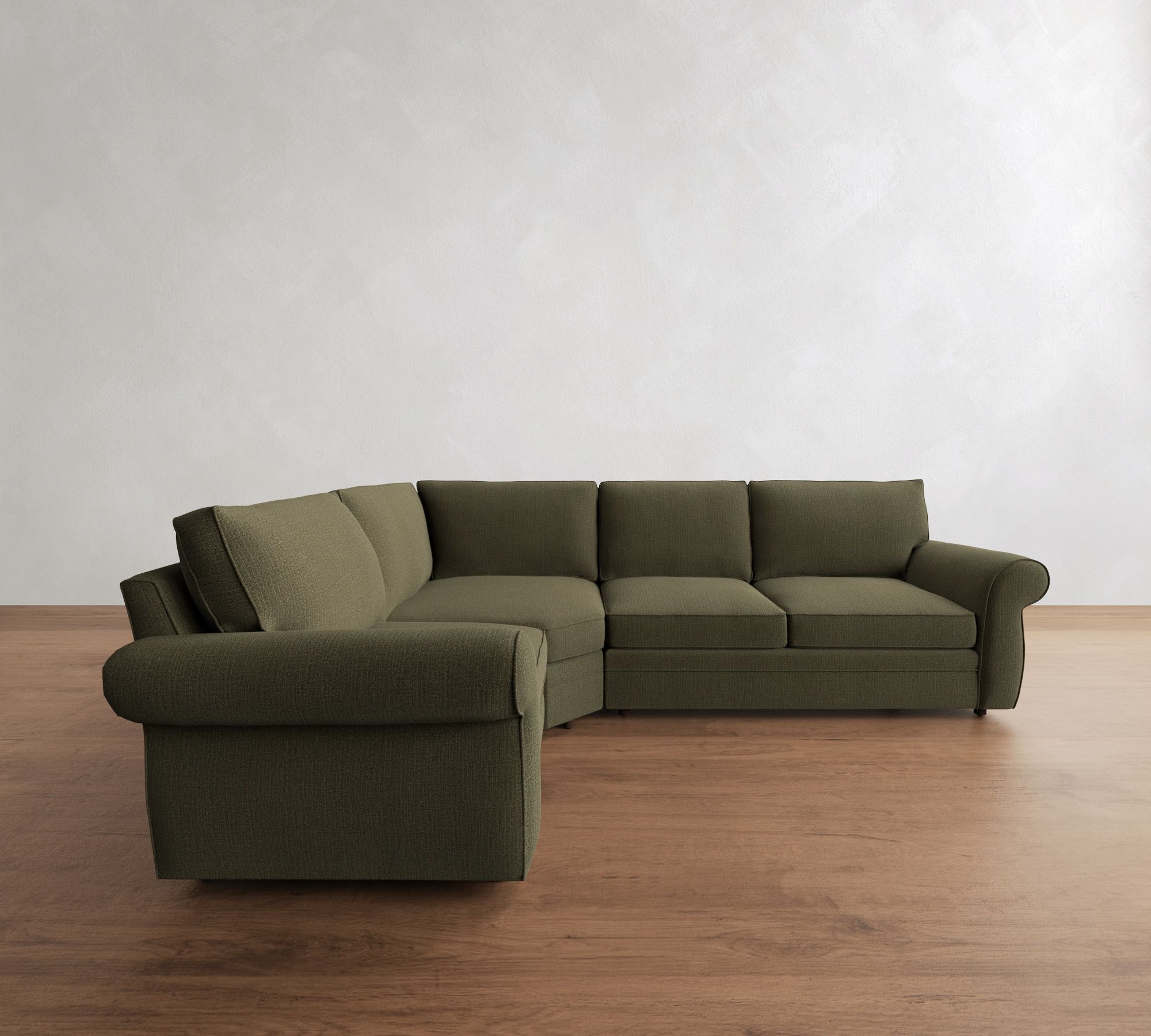 Pearce Roll Arm 3-Piece Wedge Sectional (122"–130") - thumbnail 5