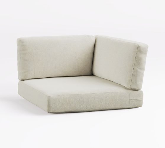 Huntington Slope-Arm Corner Chair Cushion Slipcover